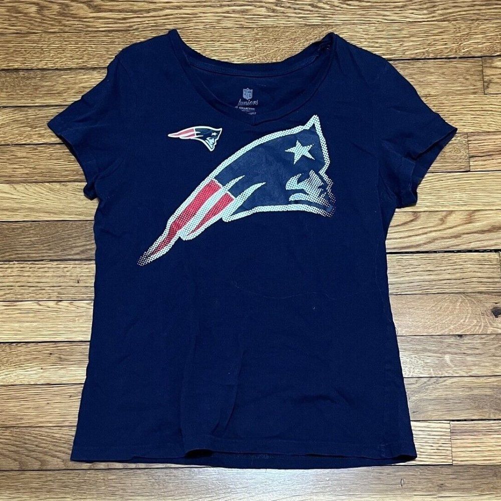 NFL Team Apparel New England Patriots Girls  Top Size XL Short Sleeve Tee